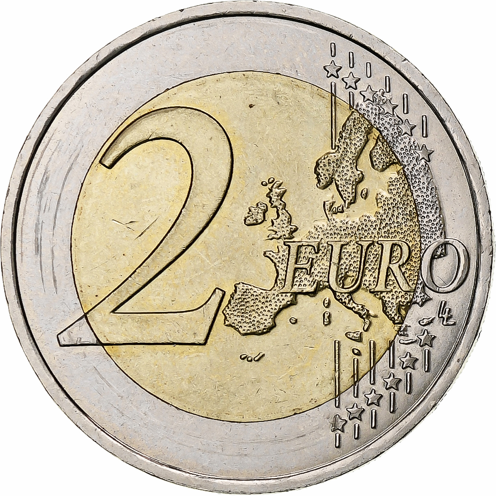 France, 2 Euro, la paix en Europe, 2015, Pessac, Bi-Metallic, 