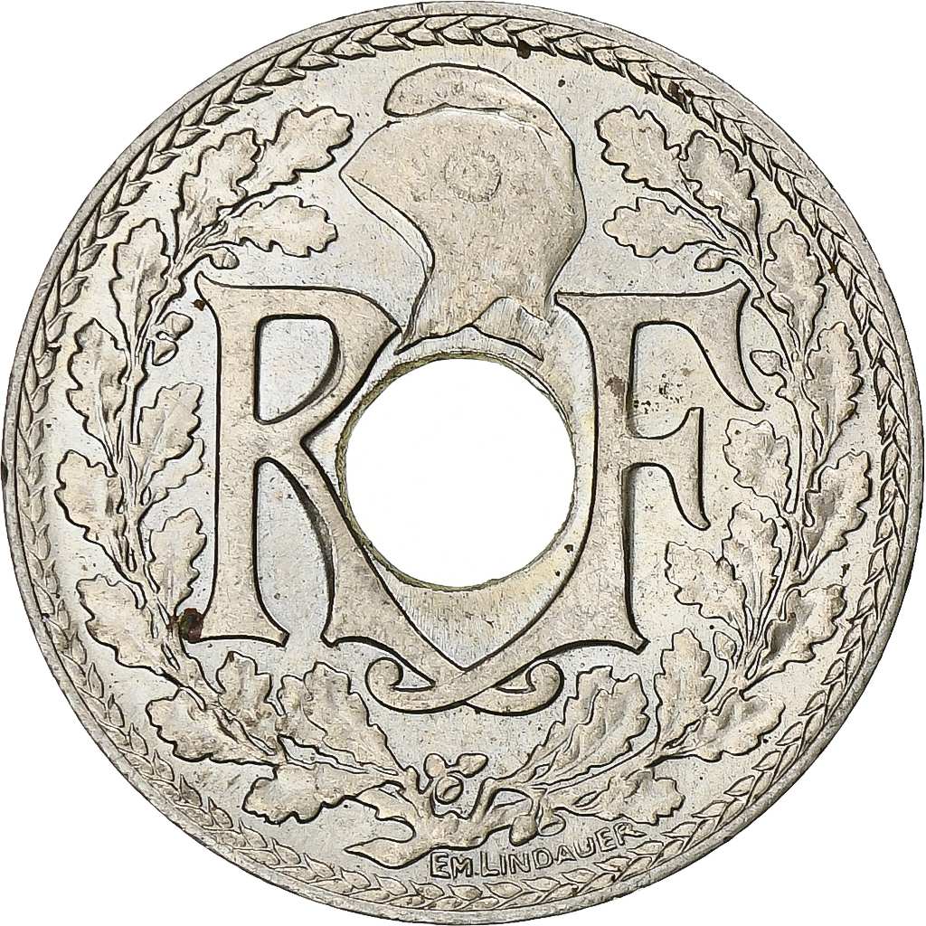 France, 10 Centimes, Lindauer, .1939., Paris, Maillechort, , Gadoury:287