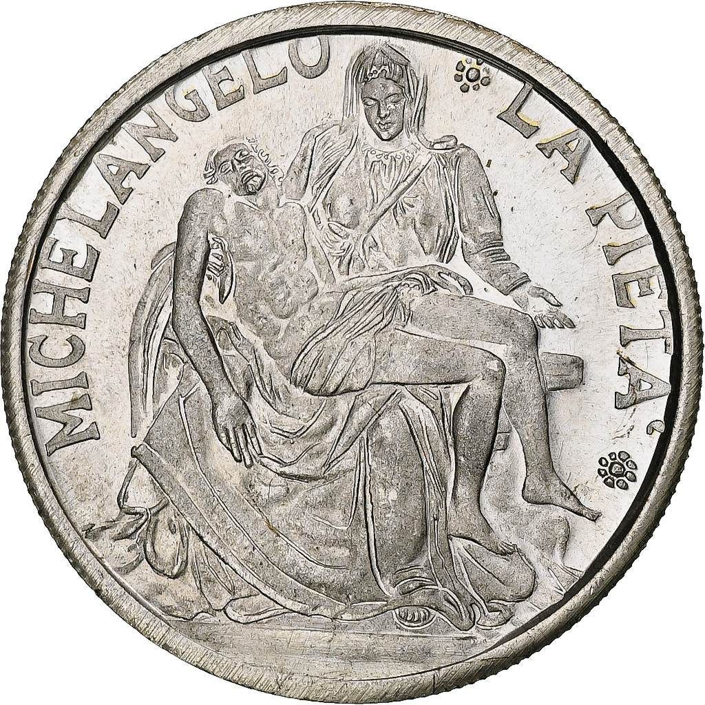 期間限定30％OFF! Vatican, Medal, Silver Pietà, La Michelangelo, II, Jean-Paul コレクション