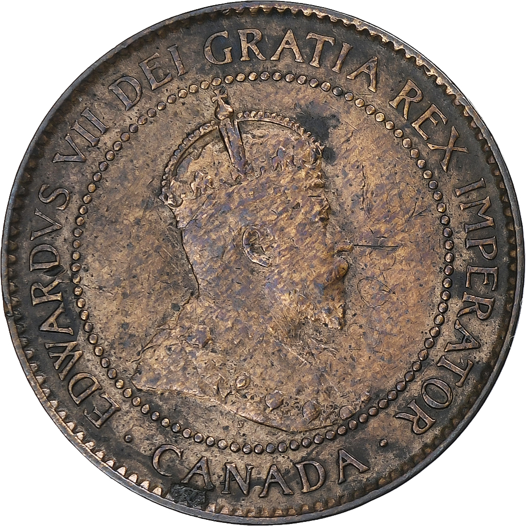 Canada, Edward VII, Cent, 1904, London, Bronze, , KM:8