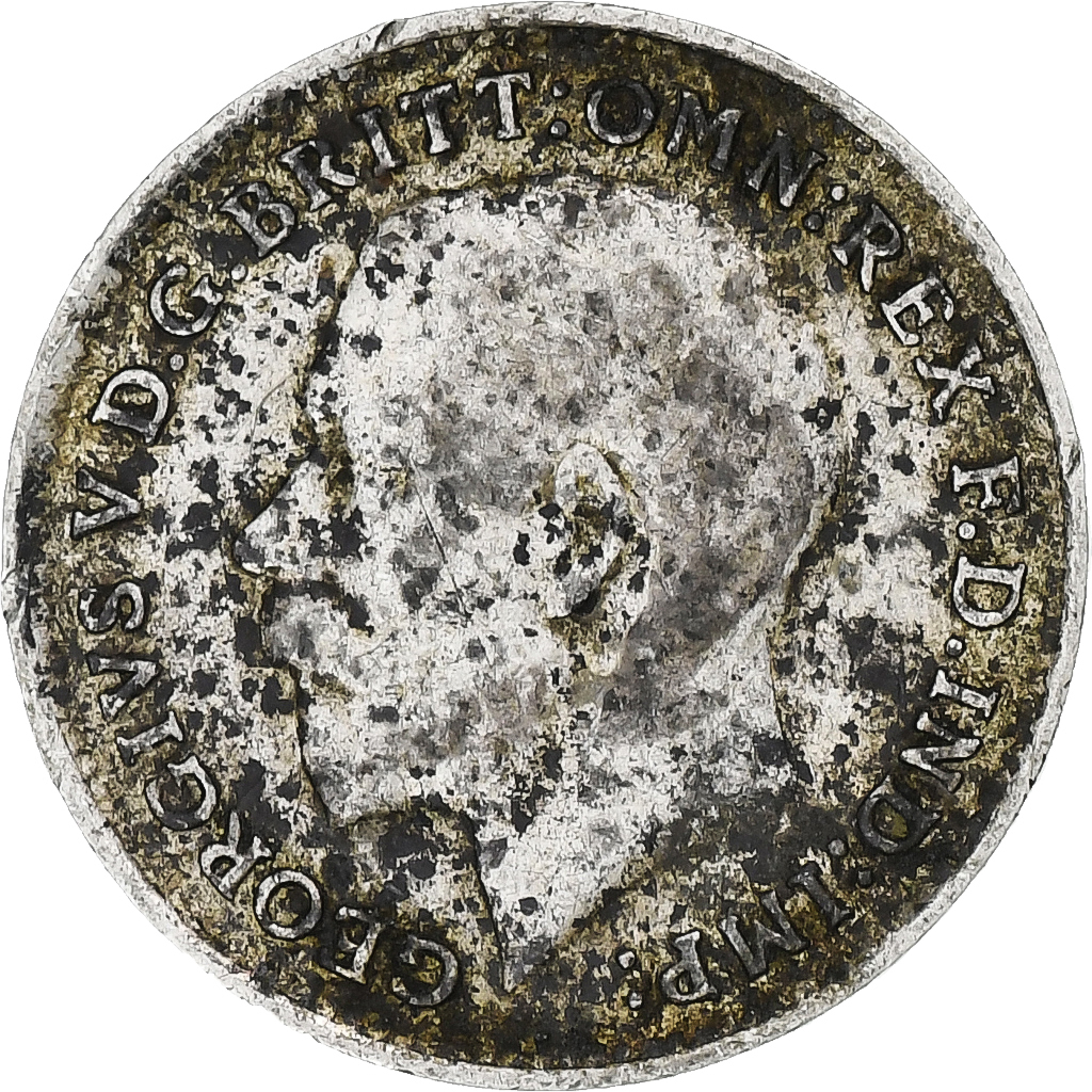 United Kingdom, George V, 3 Pence, 1917, London, Silver, , Spink:4015