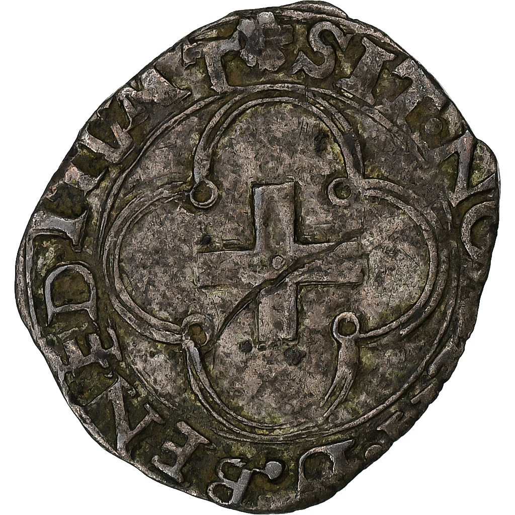 France, François Ier, Douzain du Dauphiné à la croisette, Grenoble, 1st Type