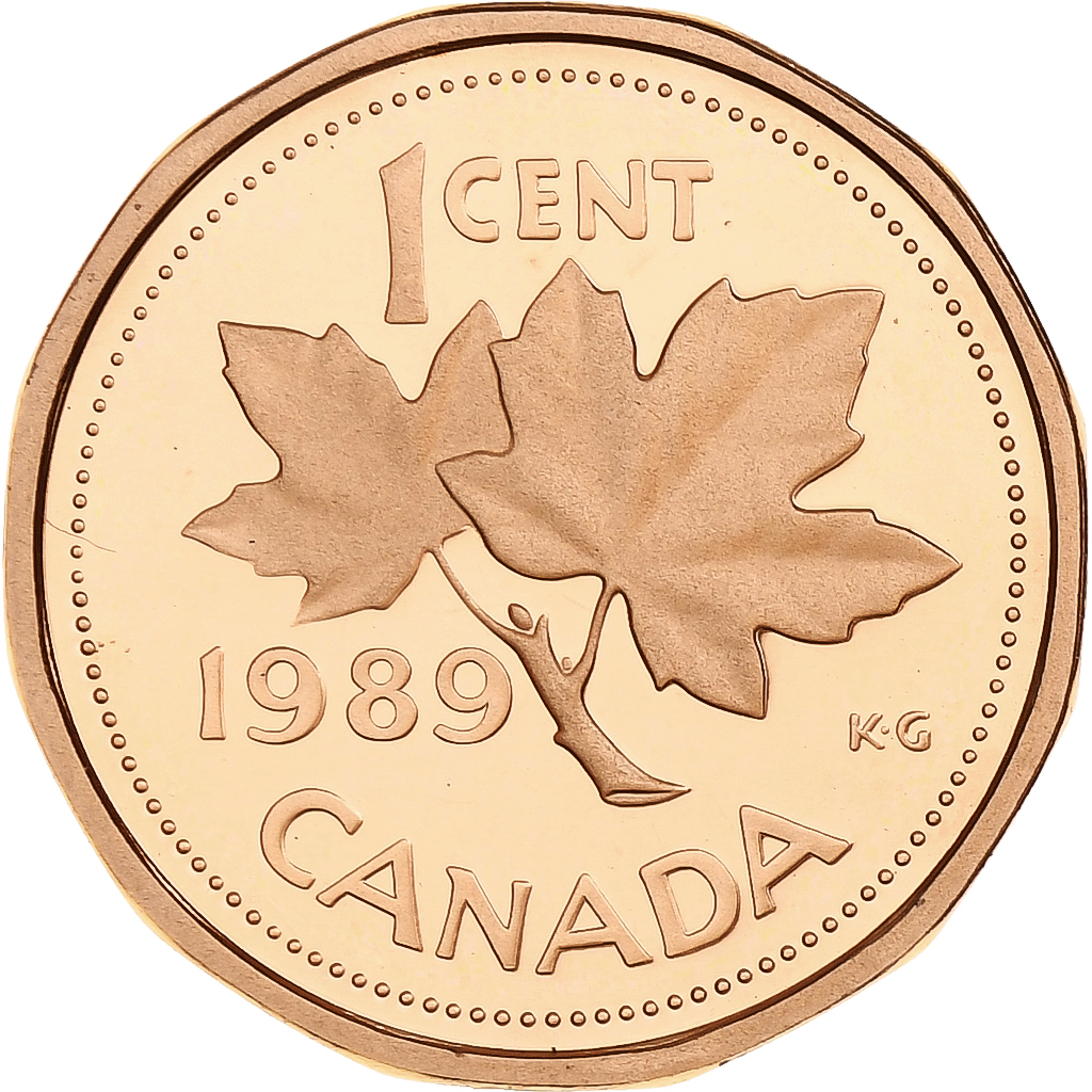 Canada, Elizabeth II, Cent, 1989, Ottawa, Proof, Bronze, , KM:132
