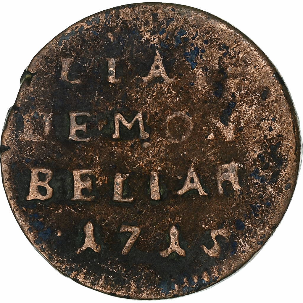 County of Montbéliard, Léopold Eberhard, Liard de Montbéliard, 1715, copper