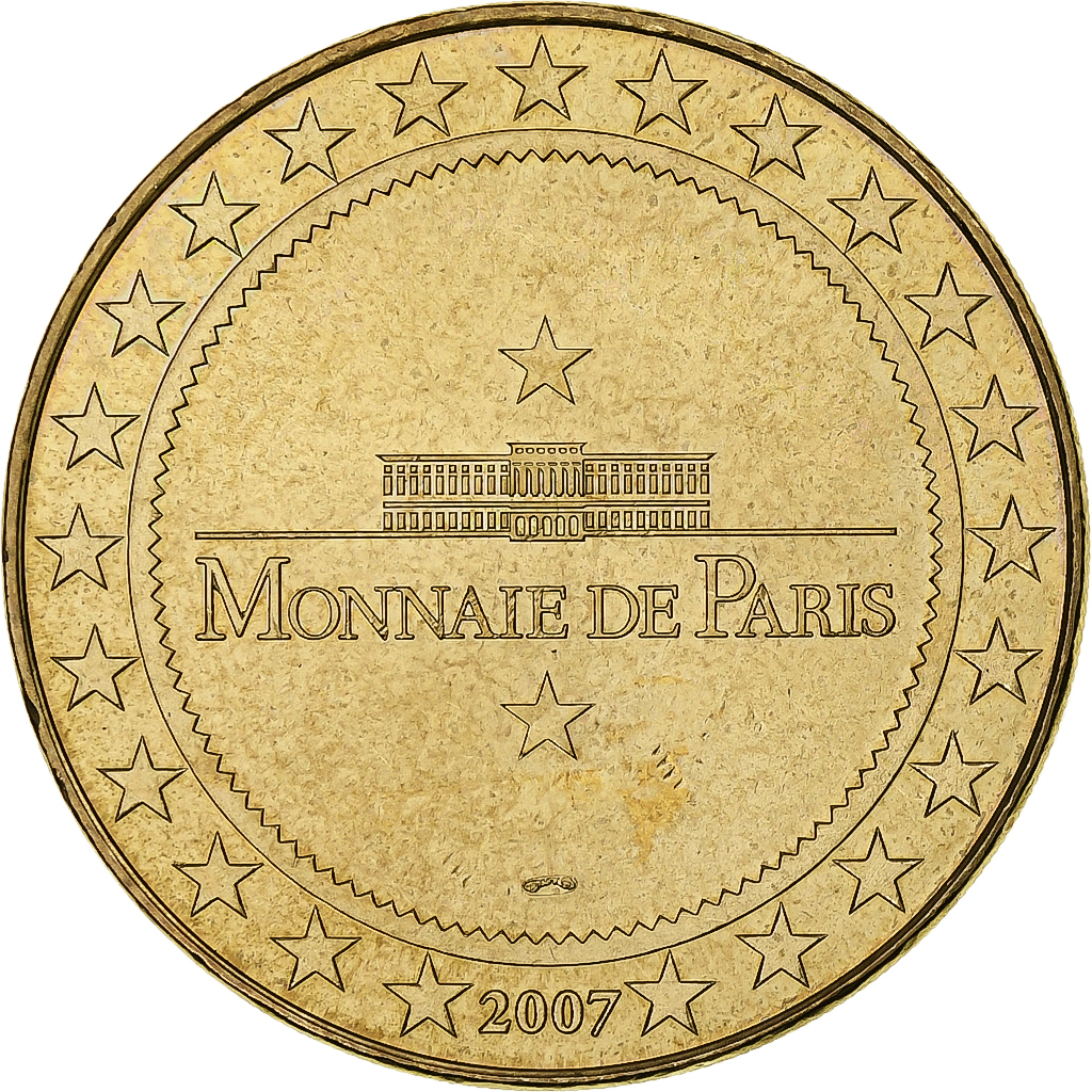 France, Tourist token, Abbaye de Fontevraud, 2007, MDP, Nordic gold, 