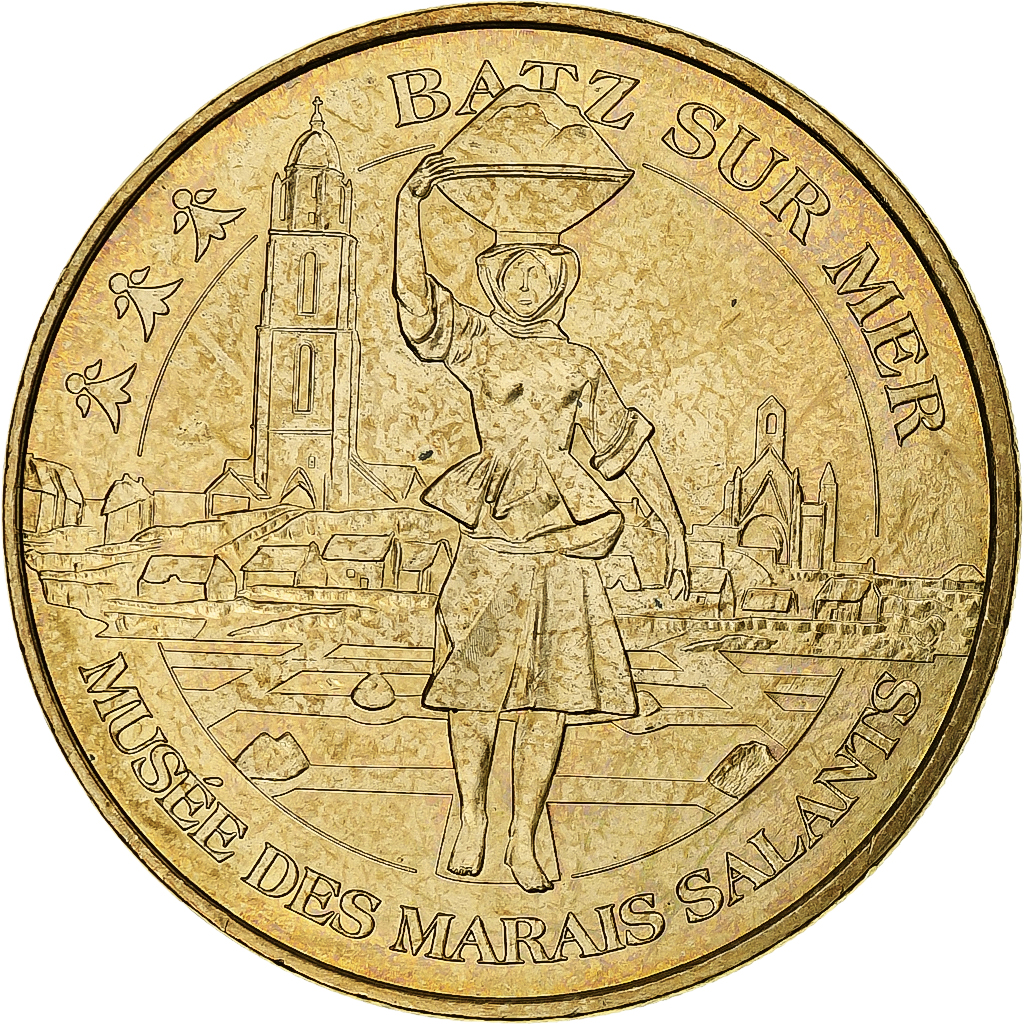 France, Tourist token, Batz sur mer, 2009, MDP, Nordic gold, 