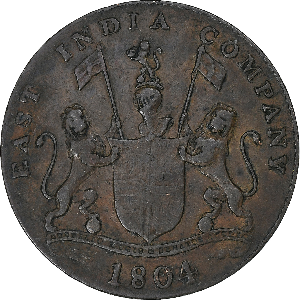 Great Britain, British East Indies, 4 Keping, 1804, Copper, , KM:267