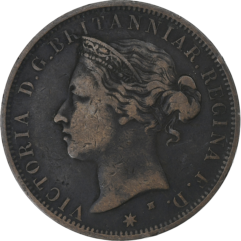 Jersey, Victoria, 1/12 Shilling, 1877, Heaton, Bronze, , KM:8