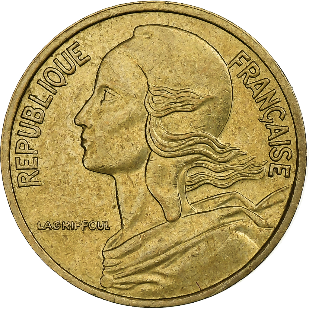 France, 5 Centimes, Marianne, 1981, Pessac, Aluminum-Bronze, 