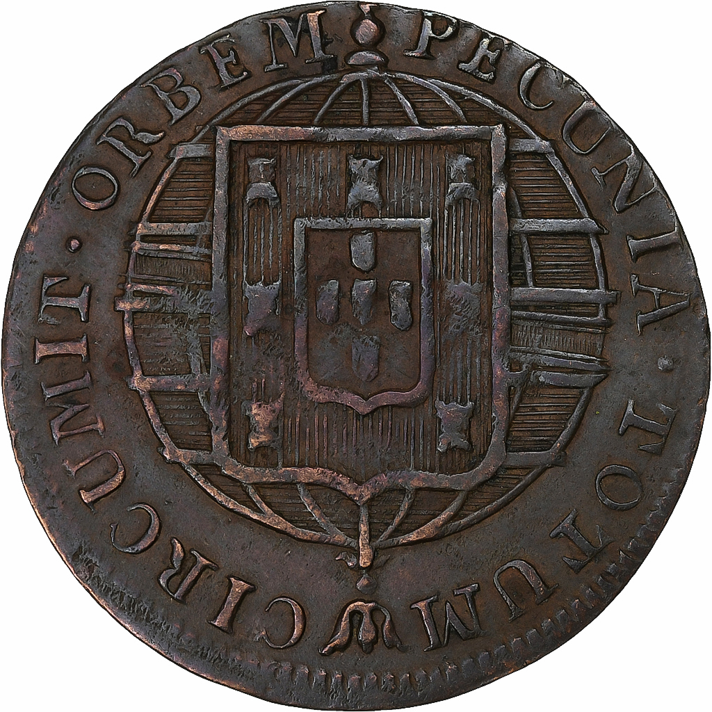 Brazil, João VI, 20 Reis, 1822, Rio de Janeiro, Copper, , KM:316.1