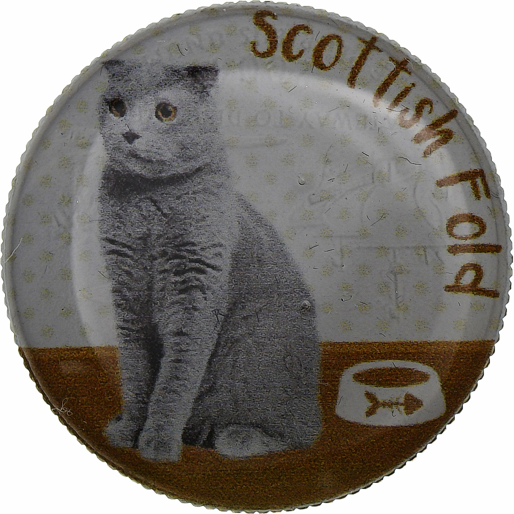United States, Token, Cats, Scottish Fold, Copper-nickel, 