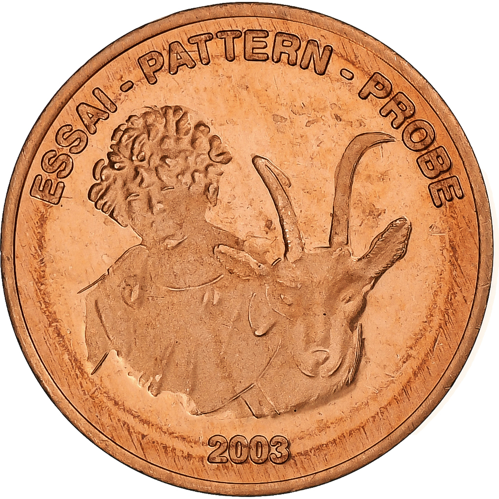 Switzerland, 5 Euro Cent, Fantasy euro patterns, Essai-Trial, Proof, 2003