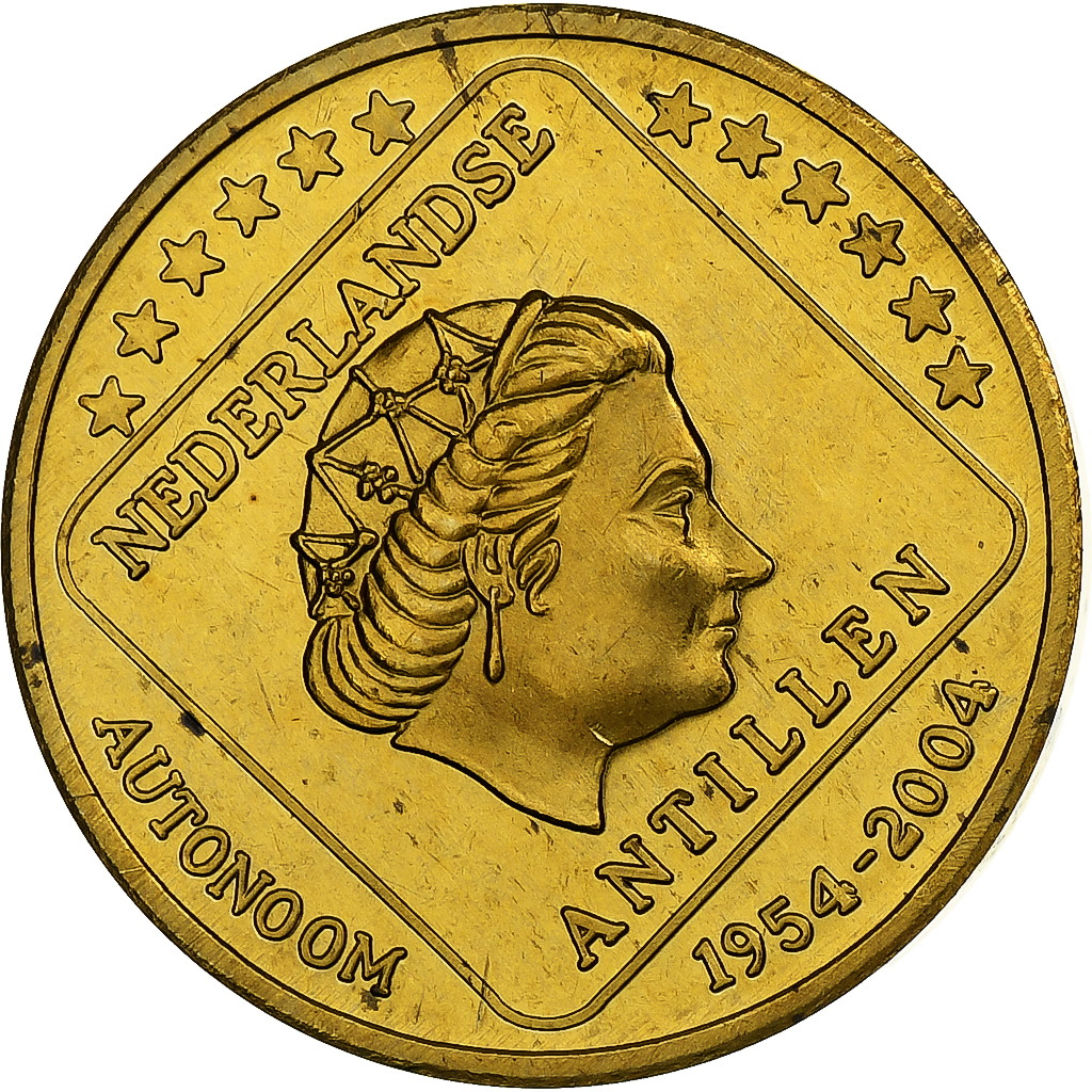 Netherlands Antilles, 50 Euro Cent, Fantasy euro patterns, Essai-Trial, Proof