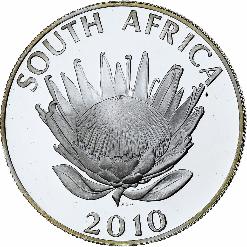 South Africa, Rand, Nadine Gordimer, 2010, Proof, Silver, 