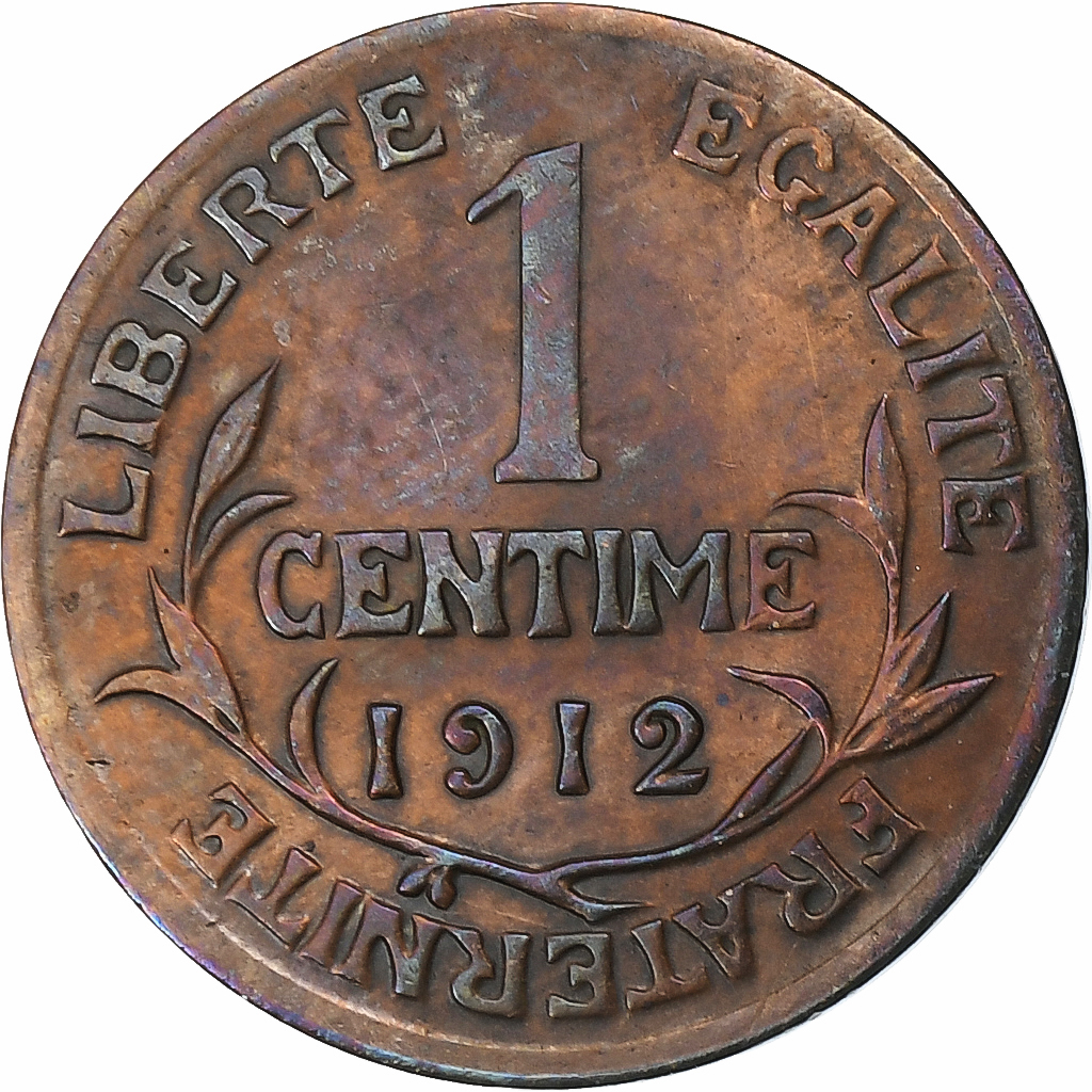 France, Centime, Daniel-Dupuis, 1912, Paris, Bronze, , Gadoury:90