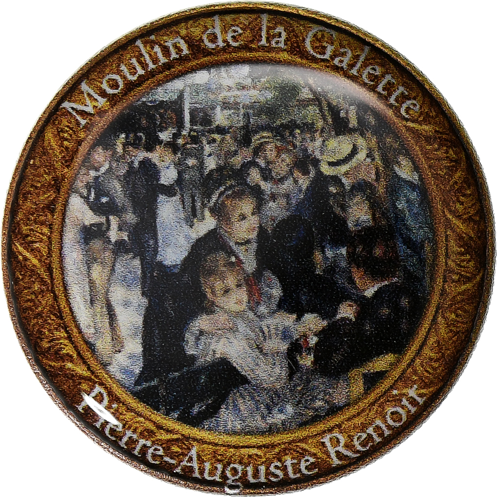 Italy, Token, Renoir, Le Moulin de la Galette, Copper-nickel, 