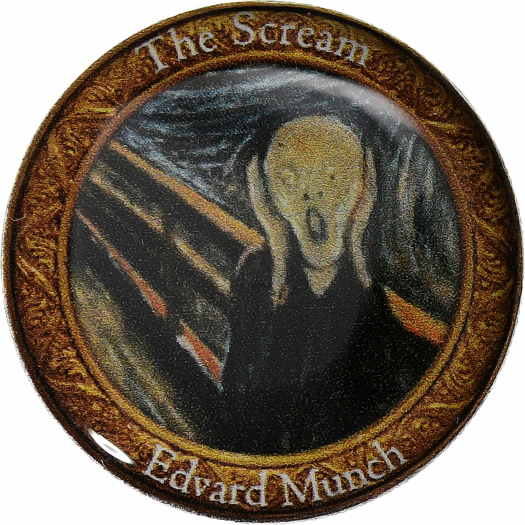 Italy, Token, Munch, The Scream, Copper-nickel, 