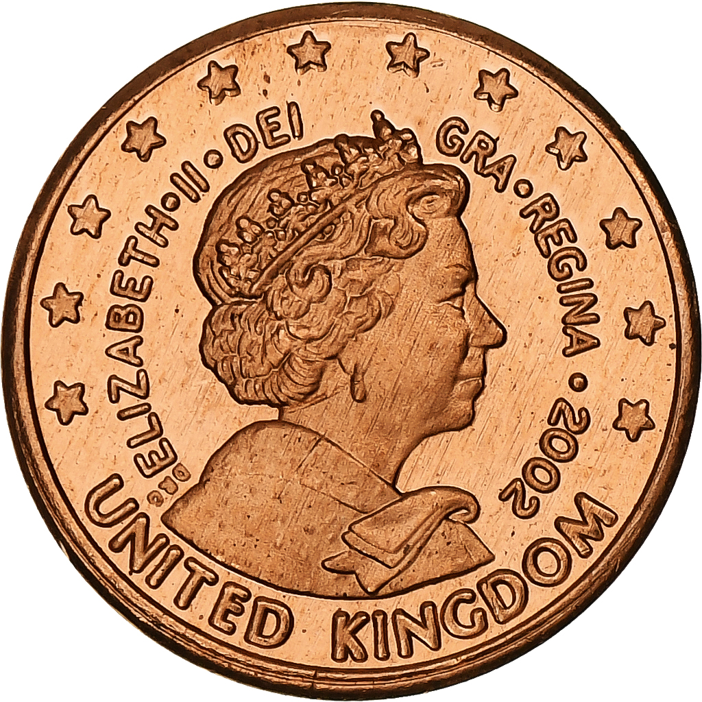 United Kingdom, 2 Euro Cent, Fantasy euro patterns, Essai-Trial, Proof, 2002