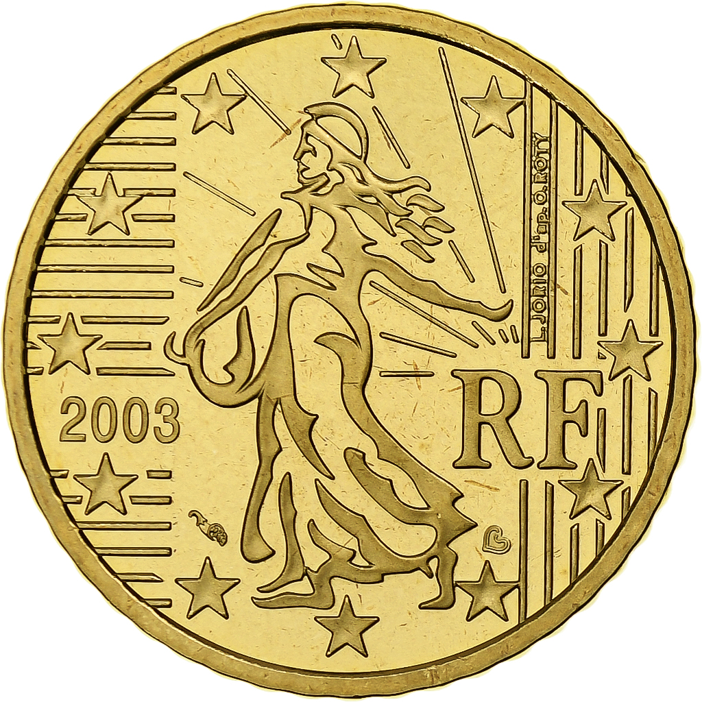 Frankreich, 50 Euro Cent, PP, 2003, Monnaie de Paris, Nordic gold, STGL, KM:1287