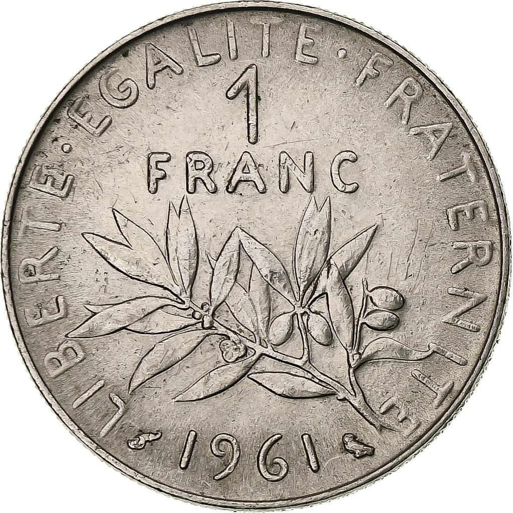 France, Franc, Semeuse, 1961, Paris, Nickel, , Gadoury:474, KM:925.1