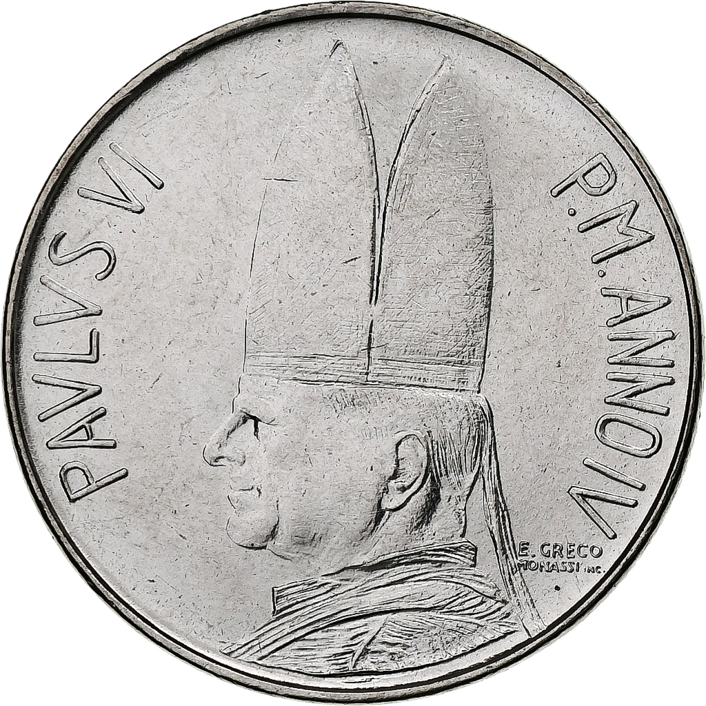 Vatican, Paul VI, 100 Lire, 1966 - Anno IV, Rome, Stainless Steel, , KM:90