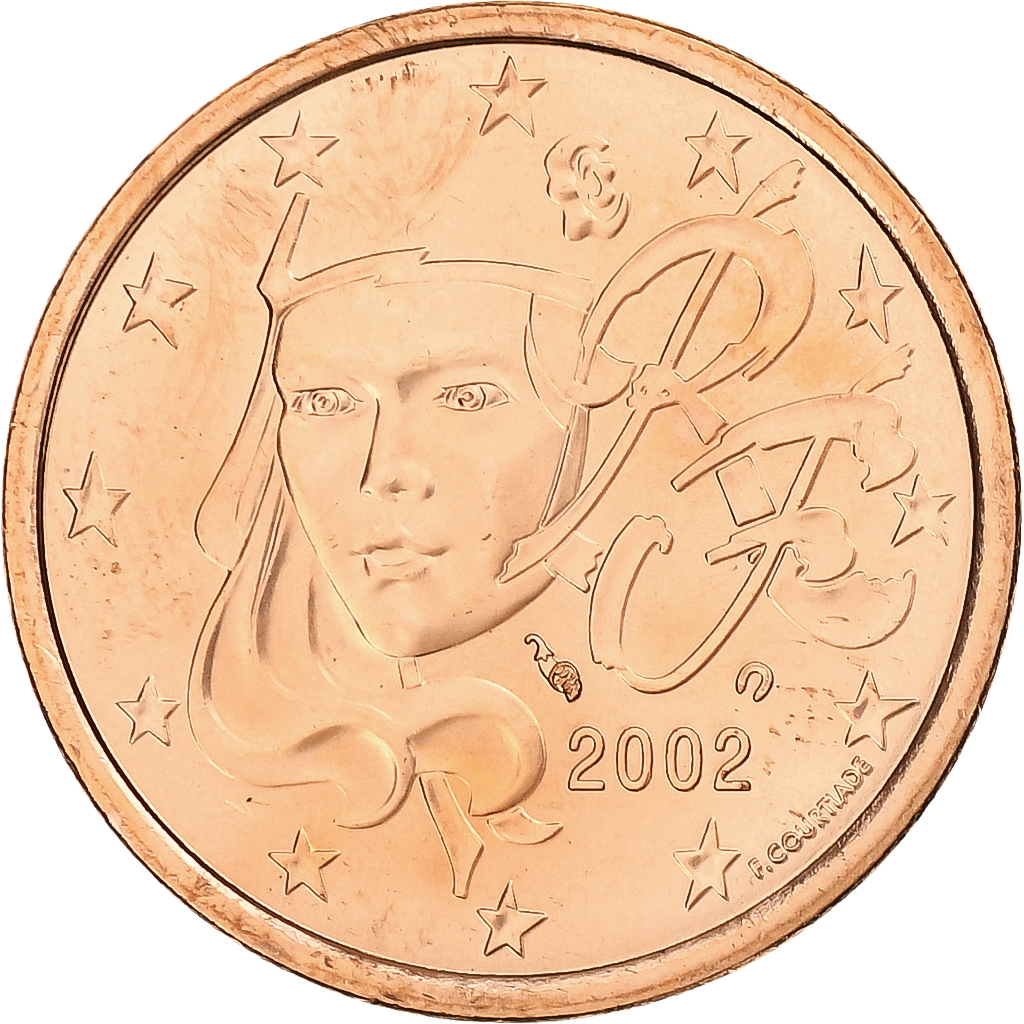 France, 5 Euro Cent, BU, 2002, Pessac, Copper Plated Steel, , KM:1284