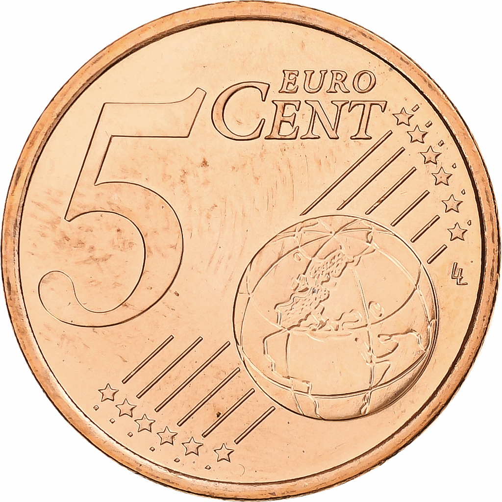 France, 5 Euro Cent, BU, 2002, Pessac, Copper Plated Steel, , KM:1284