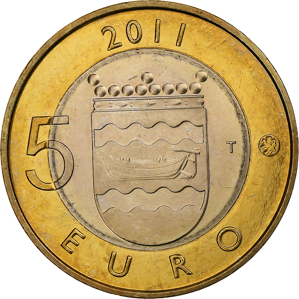 Finnland, 5 Euro, Uusimaa, 2011, Vantaa, Bi-Metallic, UNZ, KM:160