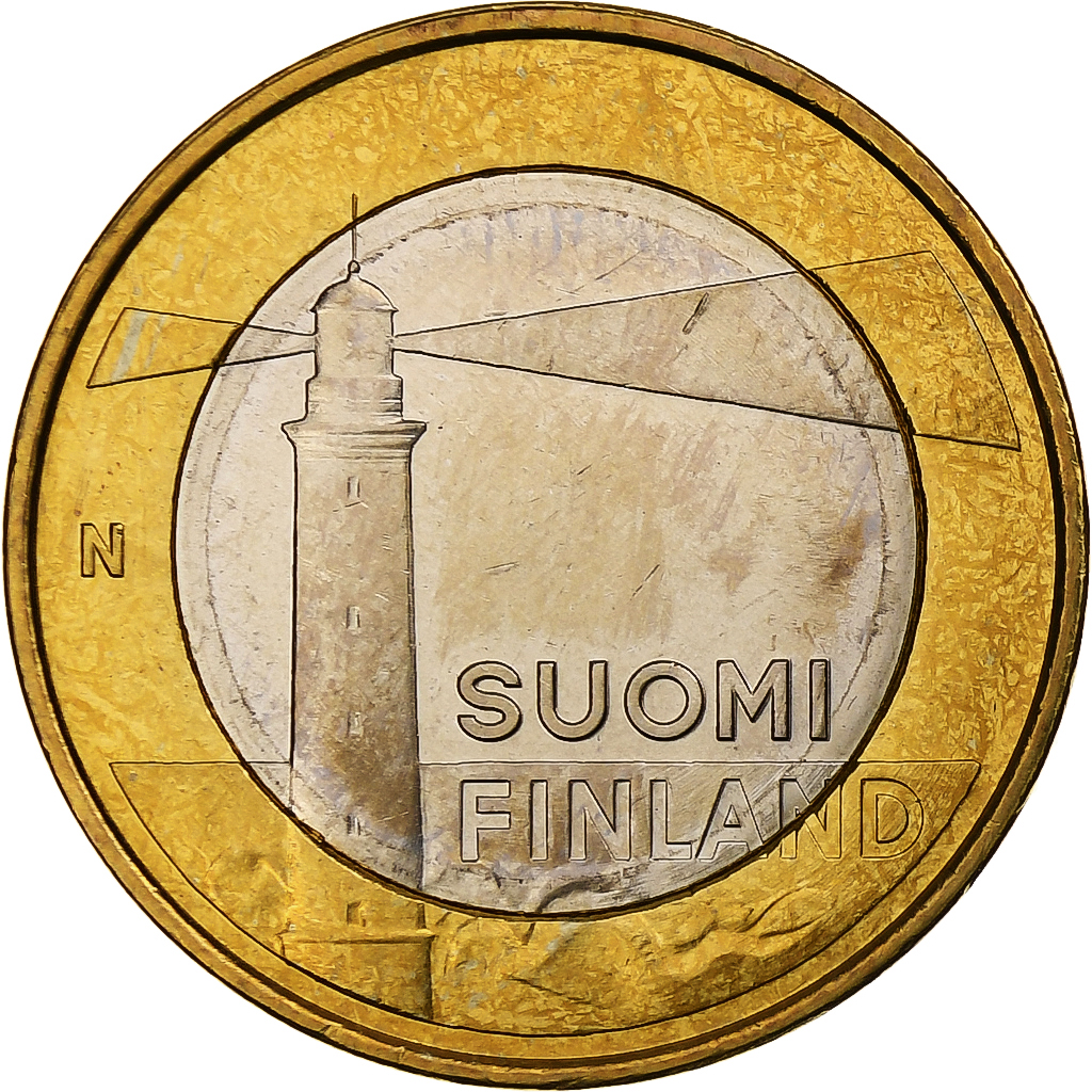Finnland, 5 Euro, Sälskär Lighthouse, 2013, Vantaa, Bi-Metallic, VZ+, KM:200