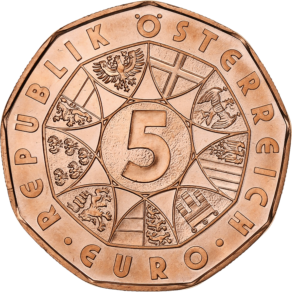 Österreich, 5 Euro, Bundesheer, 2015, Vienna, Kupfer, STGL