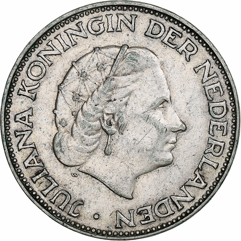 Netherlands, Juliana, 2-1/2 Gulden, 1960, Utrecht, Silver, , KM:185
