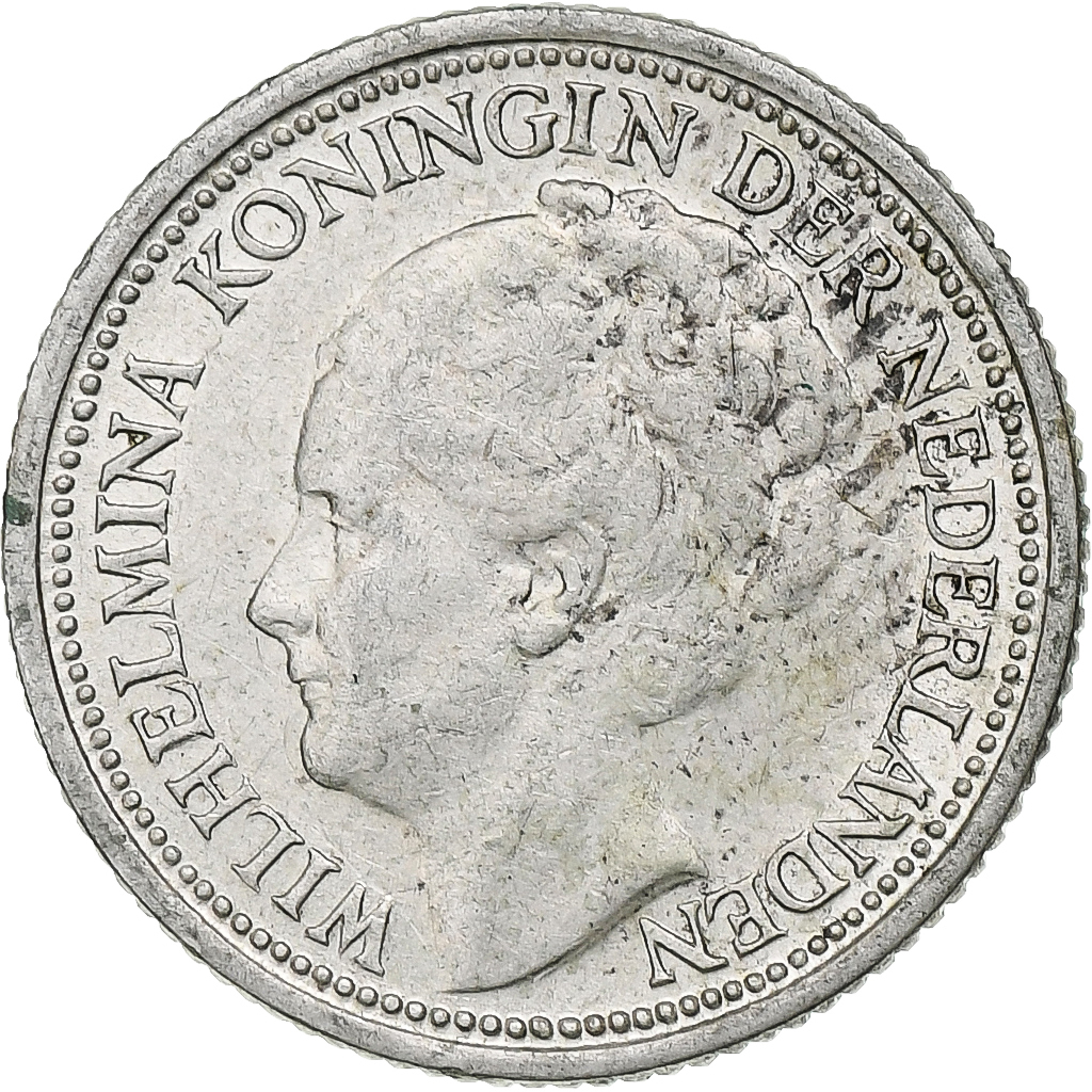 Netherlands, Wilhelmina I, 10 Cents, 1939, Utrecht, Silver, , KM:163