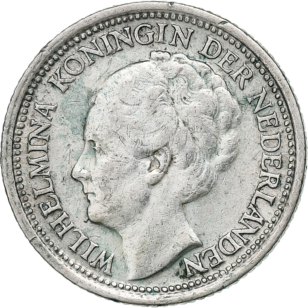 Netherlands, Wilhelmina I, 10 Cents, 1937, Utrecht, Silver, , KM:163