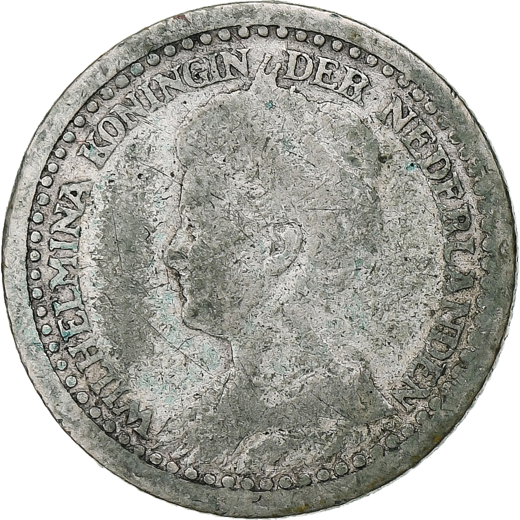 Netherlands, Wilhelmina I, 10 Cents, 1919, Utrecht, Silver, , KM:145