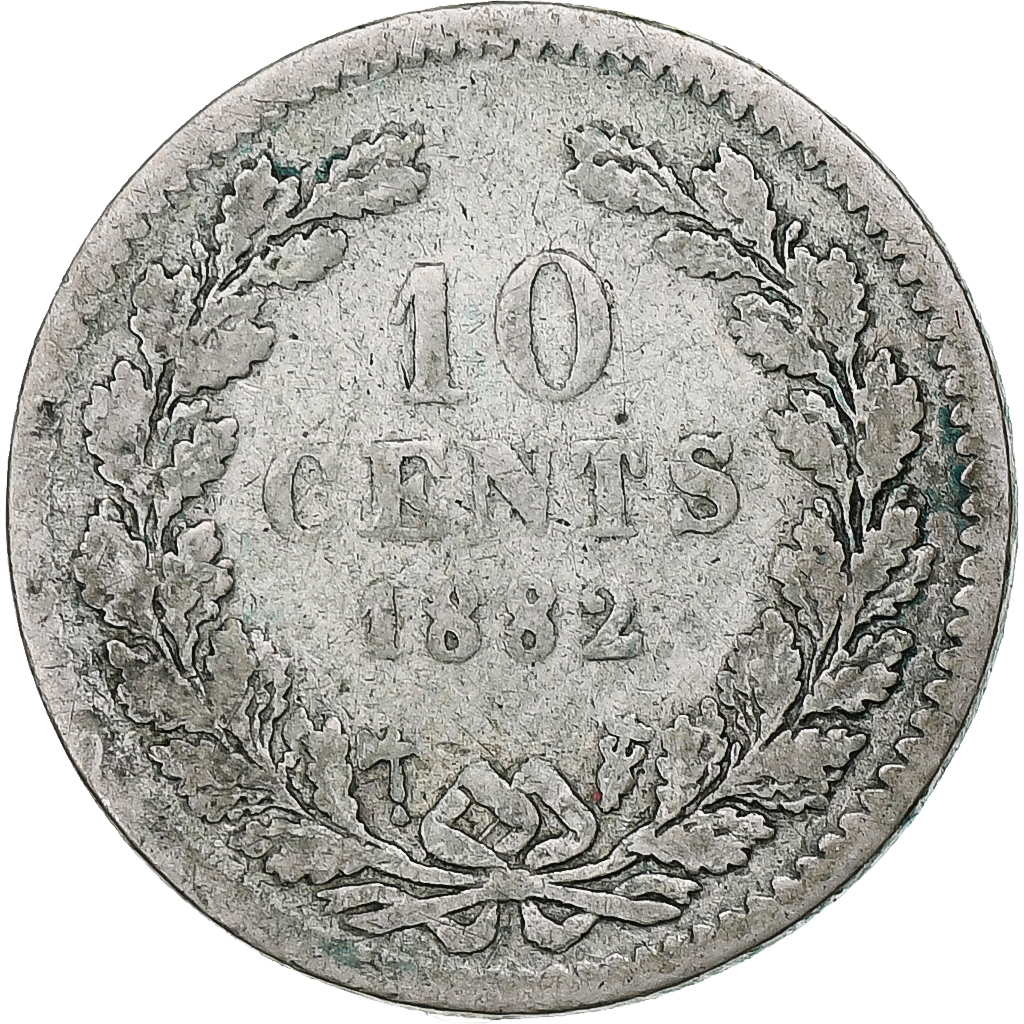Netherlands, Willem III, 10 Cents, 1882, Utrecht, Silver, , KM:80