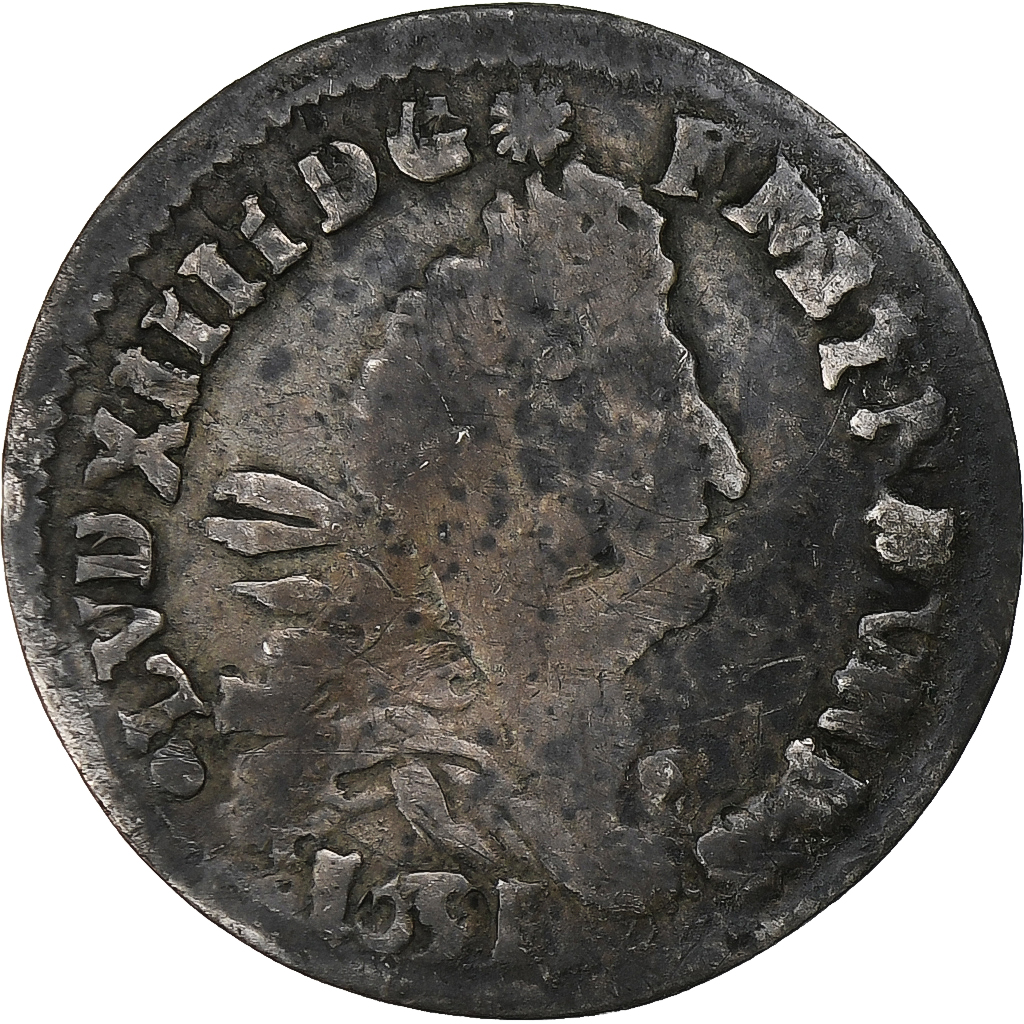 France, Louis XIV, 4 Sols aux 2 L, 1691, Poitiers, reformed, Silver, 