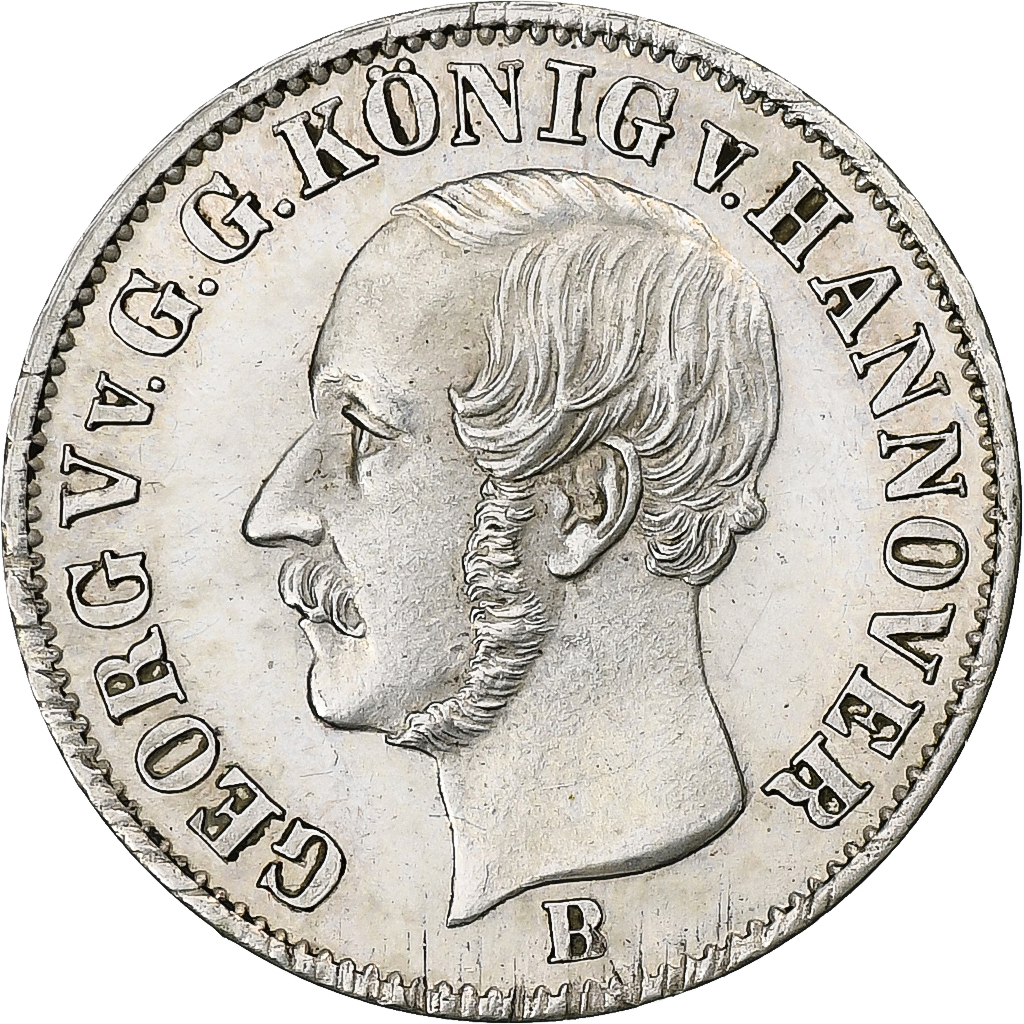Germany, Kingdom of Hannover, Georg V, 1/12 Thaler, 1853, Hannover, Silver
