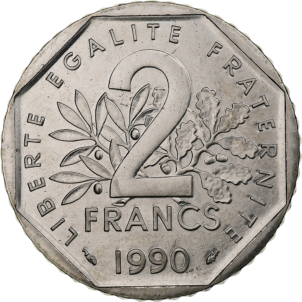 1286148] France, 2 Francs, Semeuse, 1990, Monnaie de Paris