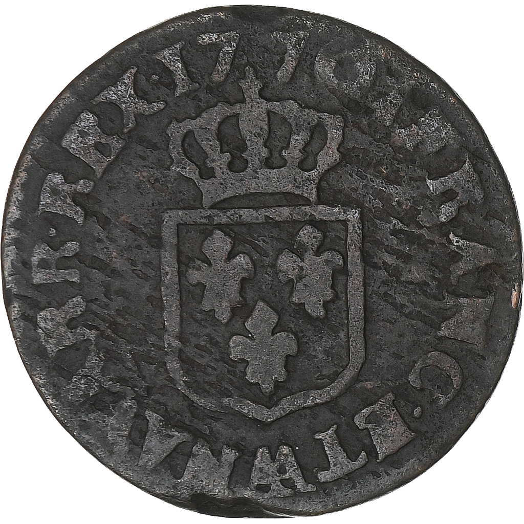 France, Louis XV, Liard à la Vieille Tête, 1770, Metz, Copper, 