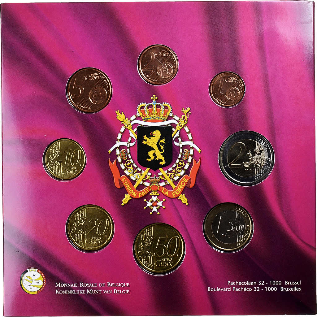 Benelux, 3x 1 ct. - 2€ + Token, Les 3 monarchies, 2011, 