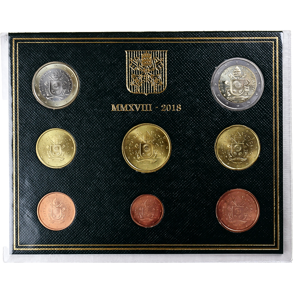 Vatican, Pope Francis I, Set 1 ct. - 2 Euro, 2018, Rome, 