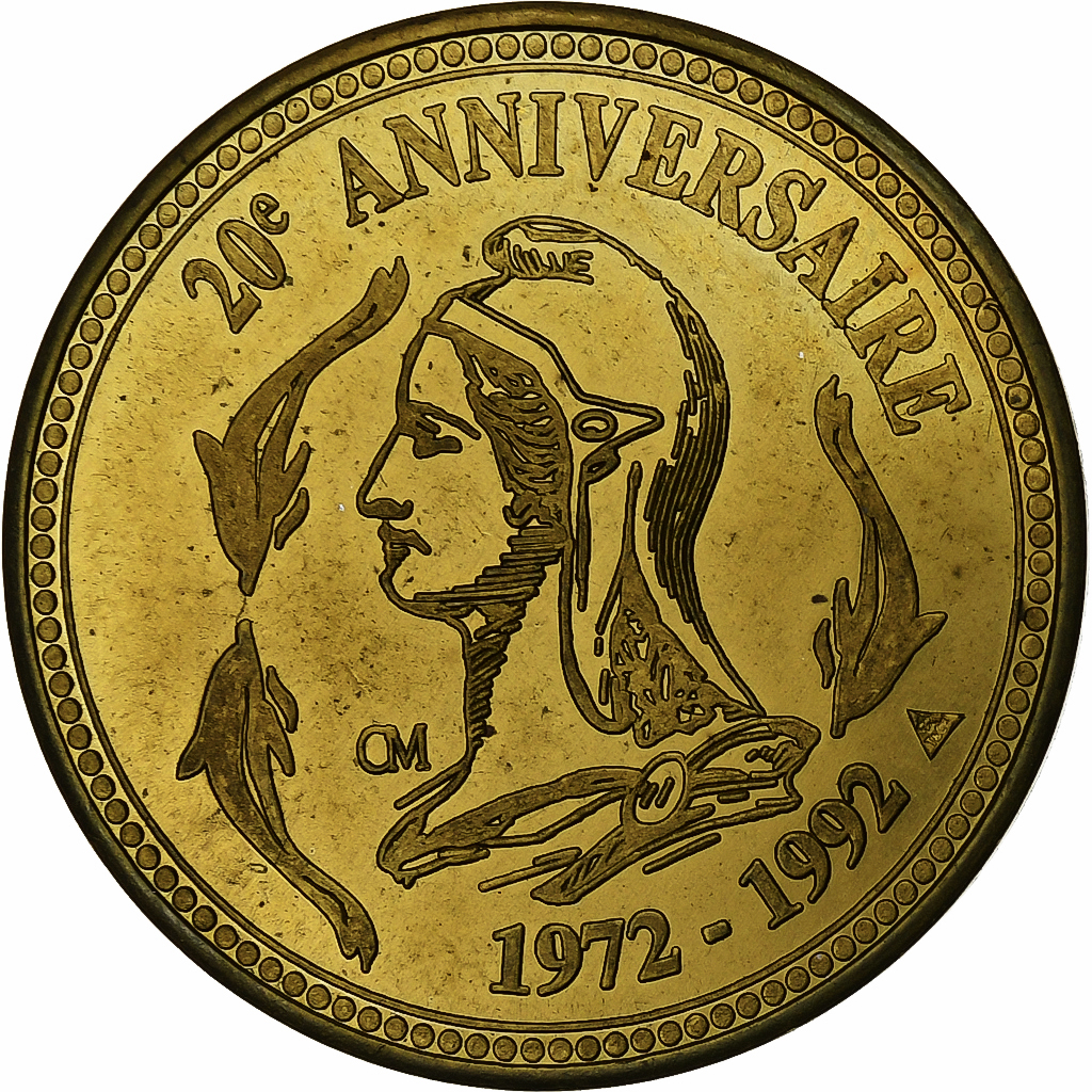 France, Ecu, Numismatique & Change, 1992, Bronze-Aluminium, 