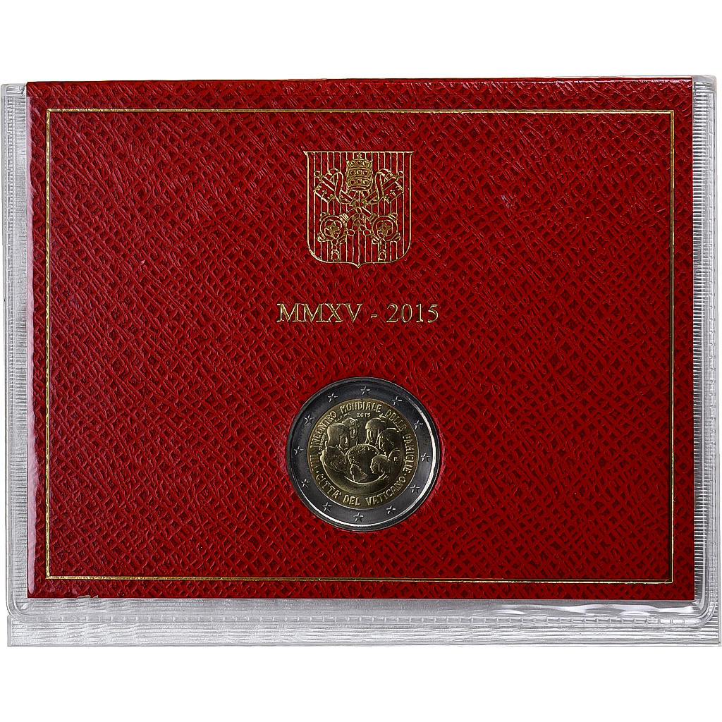 Vatikan, Pape François, 2 Euro, BU, 2015, Rome, Bi-Metallic, STGL