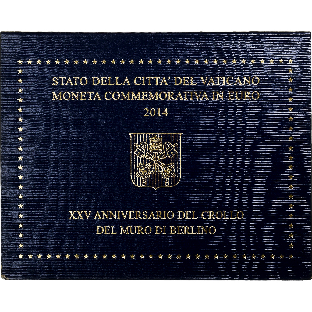 Vatican, Pape François, 2 Euro, Chute du Mur de Berlin, BU, 2014, Rome