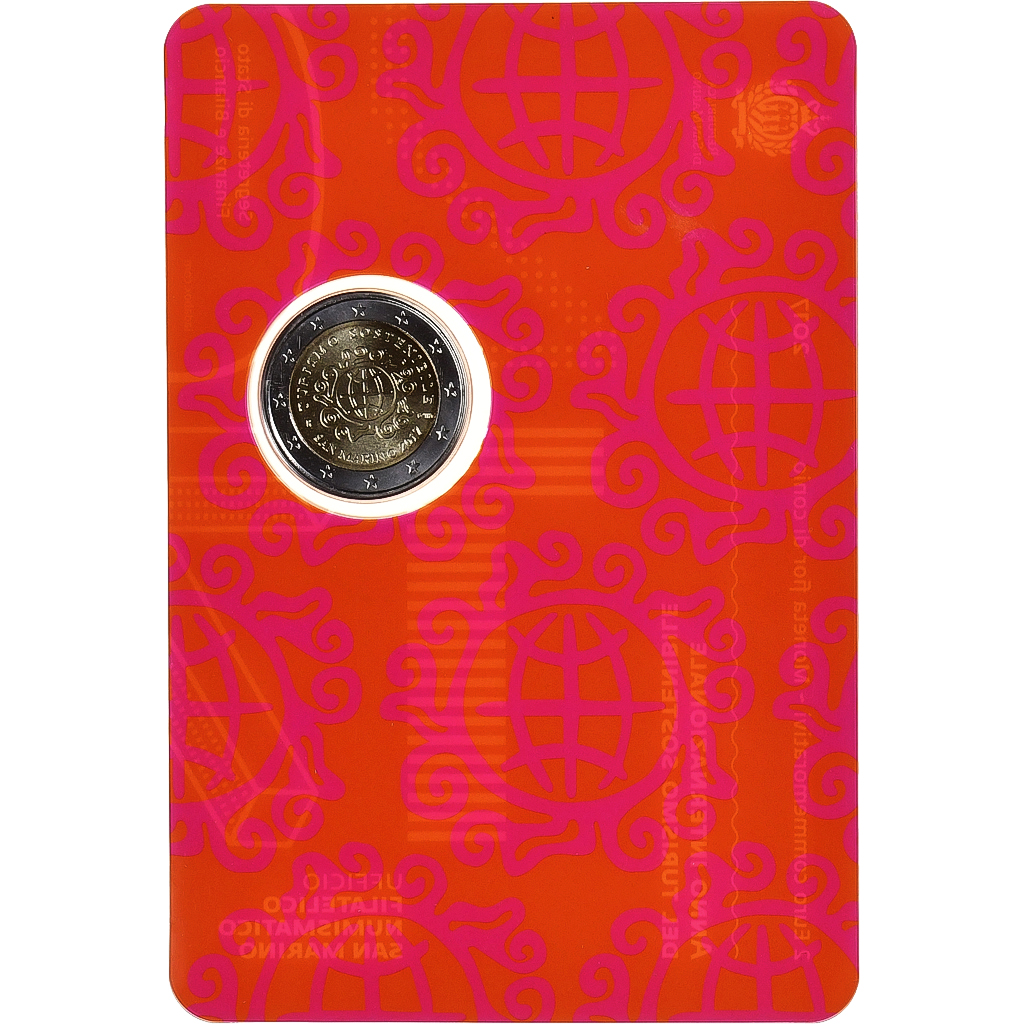 San Marino, 2 Euro, année internationale du tourisme durable, FDC, 2017, Rome