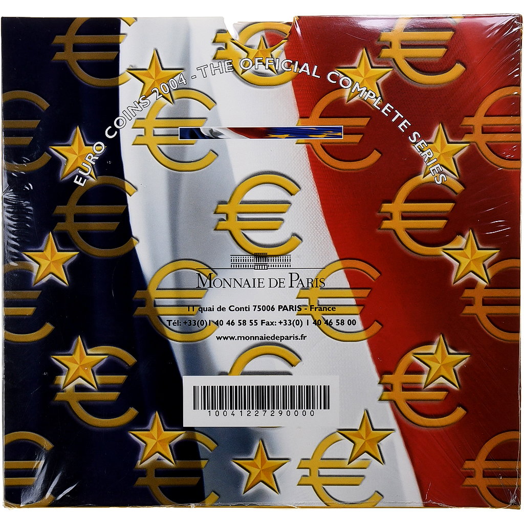 Frankreich, 1 Cent to 2 Euro, BU, 2004, Monnaie de Paris, STGL