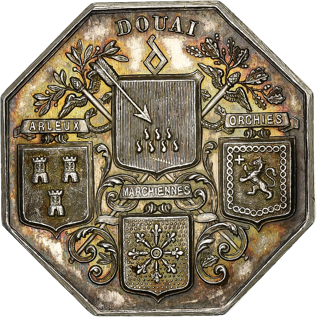 France, Token, Chambre de commerce de Douai, Silver, Hamel, 