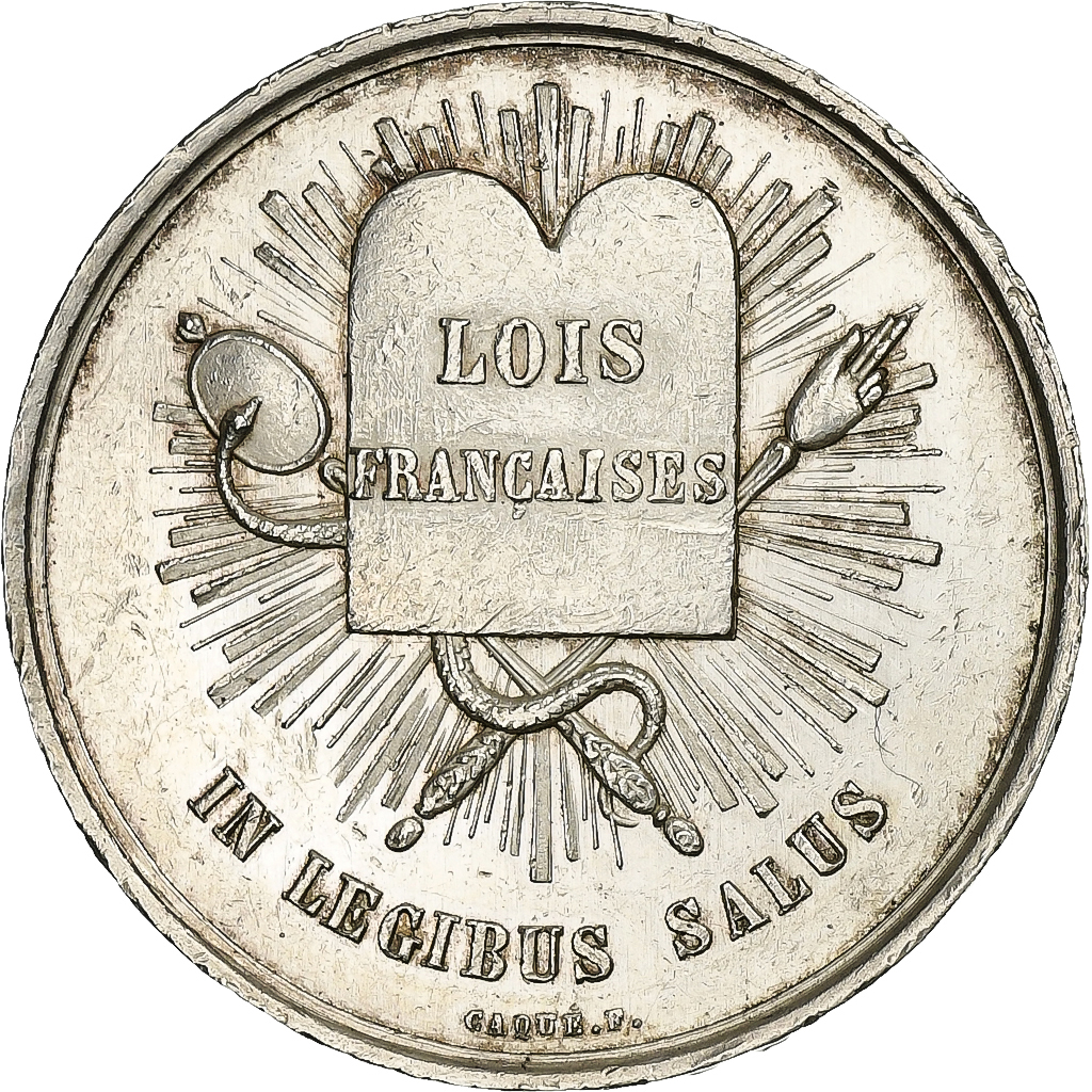 France, Token, Chambre des Avoués de Versailles, Silver, Caqué, 