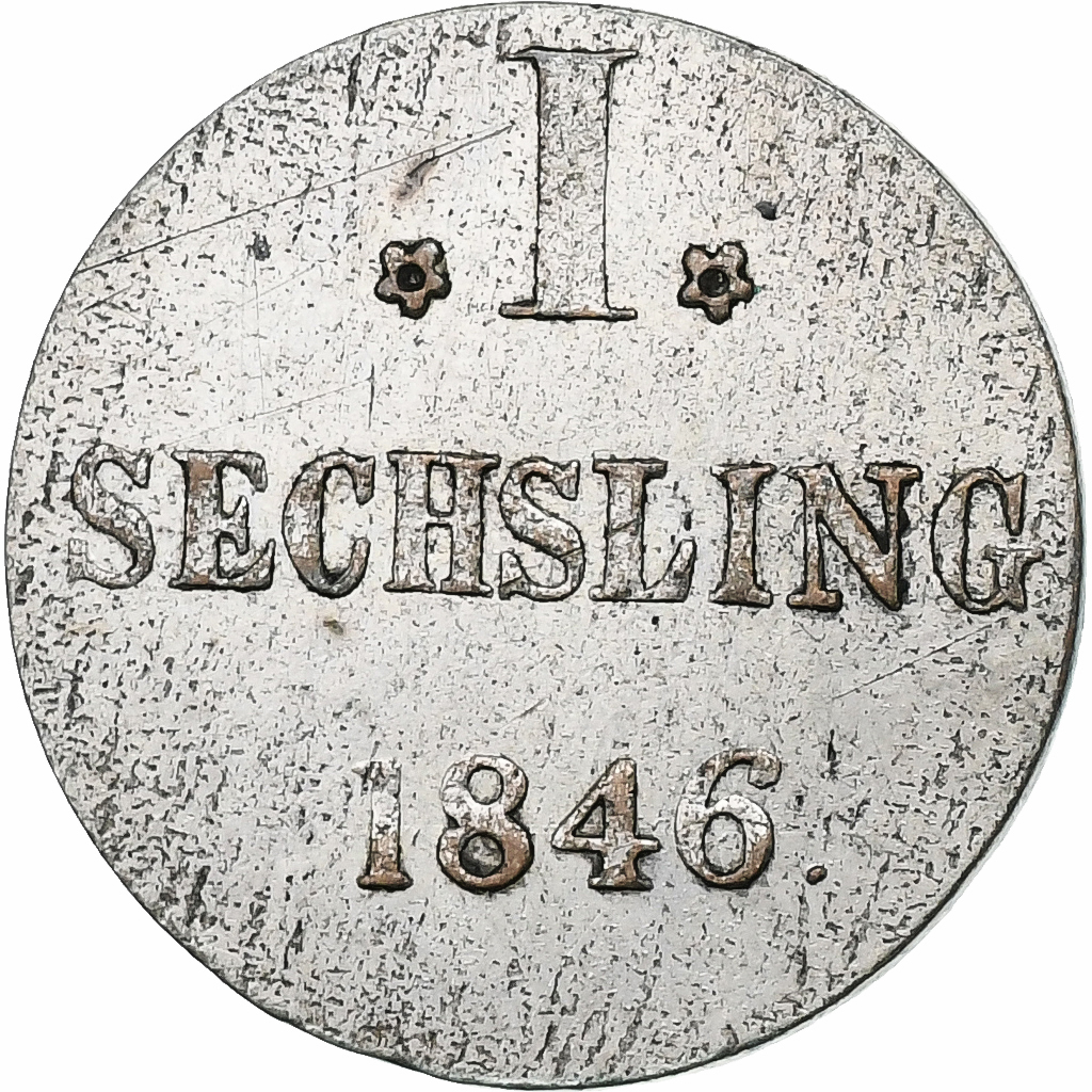 Germany, Schilling, 1846, Hamburg, Billon, , KM:566