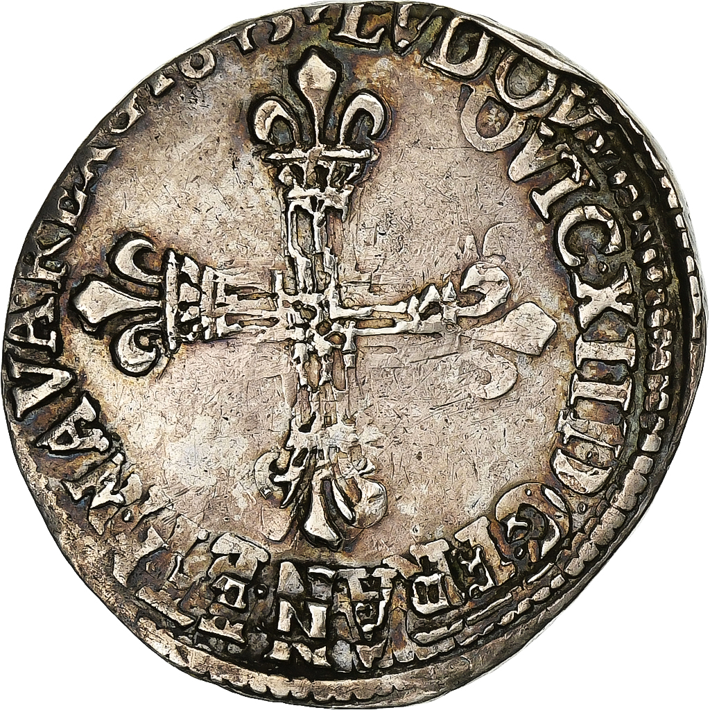France, Louis XIV, 1/4 Ecu, 1645, Toulouse, Silver, , Gadoury:136